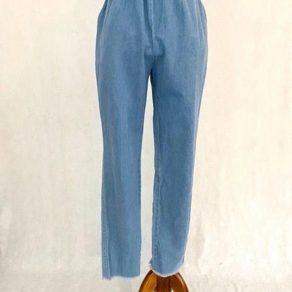 Signature8 Ruffle Collar Chambray Jumpsuit - Picture 5 of 12